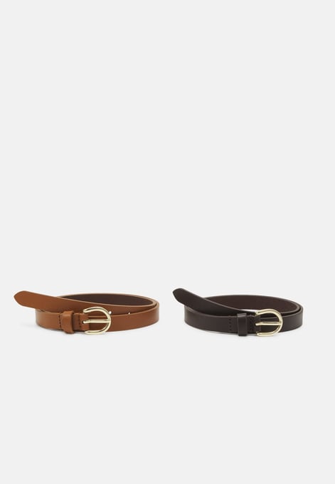 Zign LEATHER 2 PACK - Gürtel - tan/ brown