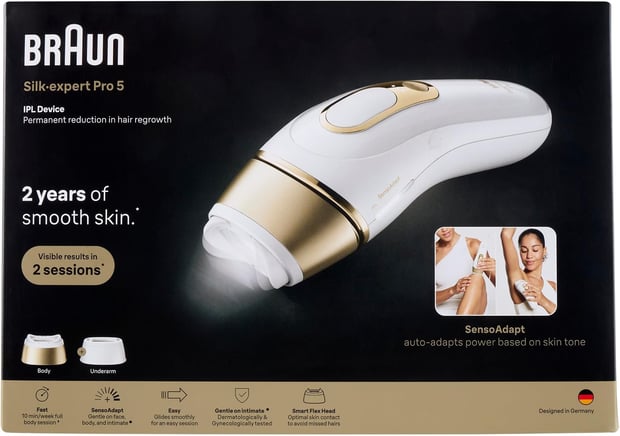 Braun IPL Smart Silk·expert Pro 5, Laser Hair Removal at Home PL5210