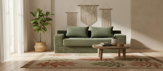 P&B 2-Sitzer-Sofa Clean Grün