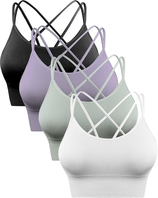 Sykooria Sports Bra, Women's Padded Bustier, Women's Bra Without Underwire