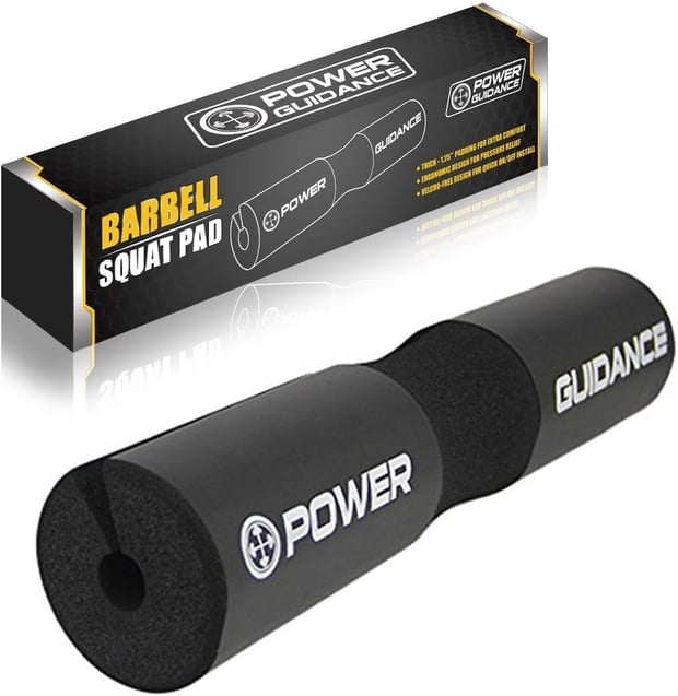 POWER GUIDANCE Barbell Pad Squat Pad Ideal for Squats Lunges Hip Thrusts Weight Lifting More Fit 50 mm 