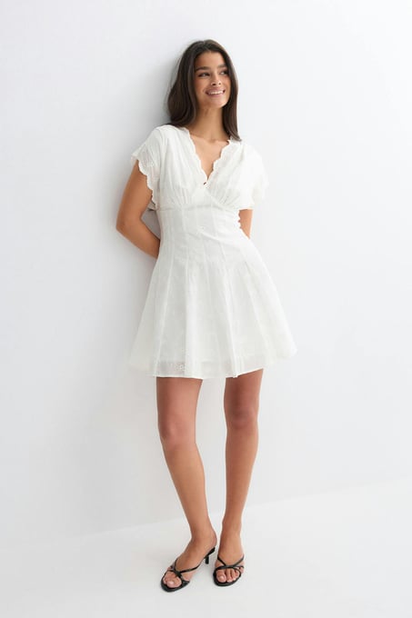 Gina Tricot Mini dress - Weiß 