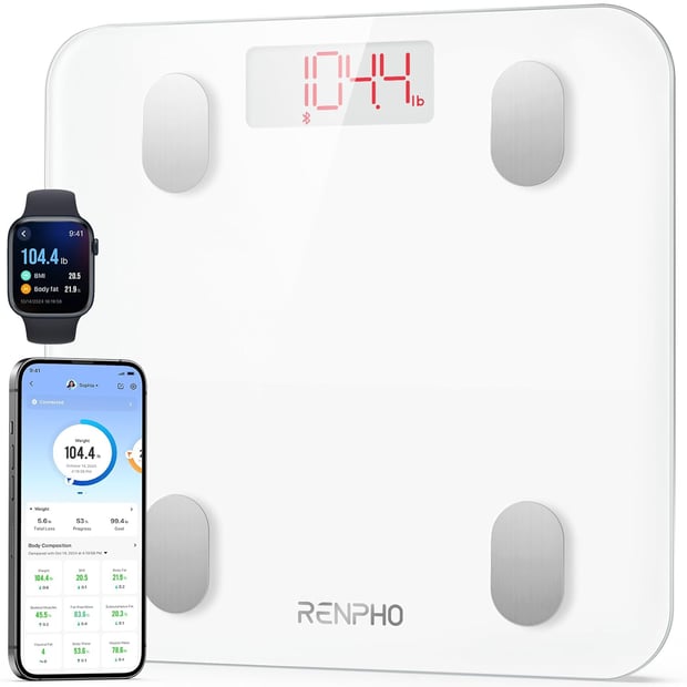RENPHO Personenwaage Digital, Bluetooth Körperfettwaage