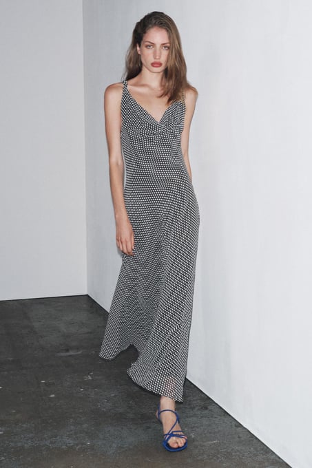 MIDI-KLEID MIT PUNKTMUSTER ZW COLLECTION
