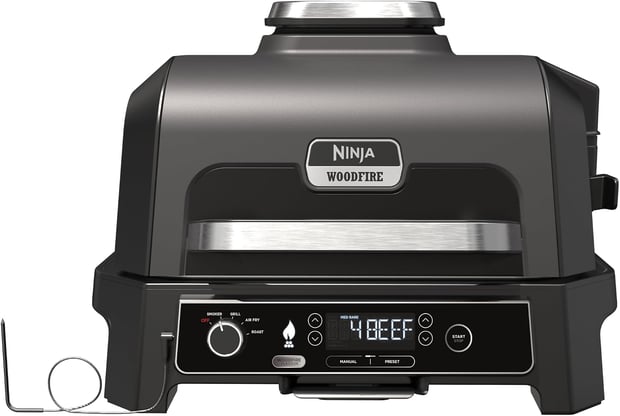 Ninja Woodfire Pro XL Elektrischer Outdoor Grill & Smoker mit Smart Cook System