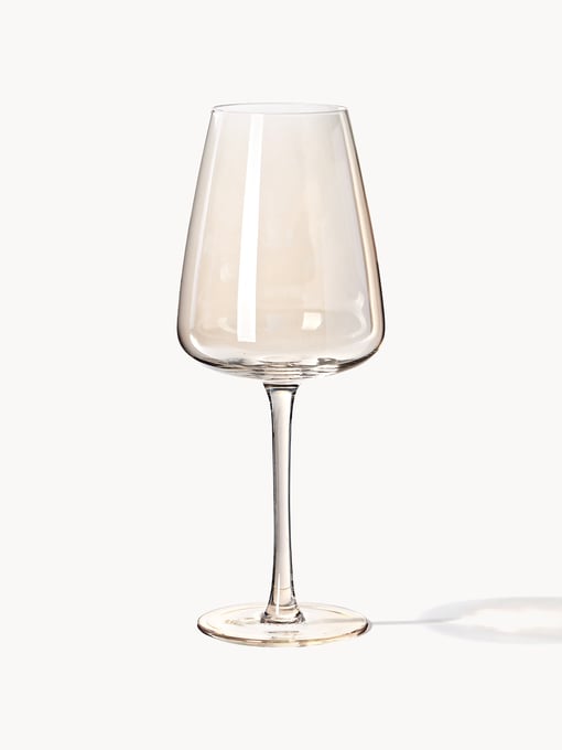 Mundgeblasene Weißweingläser Ellery, 4er-Set