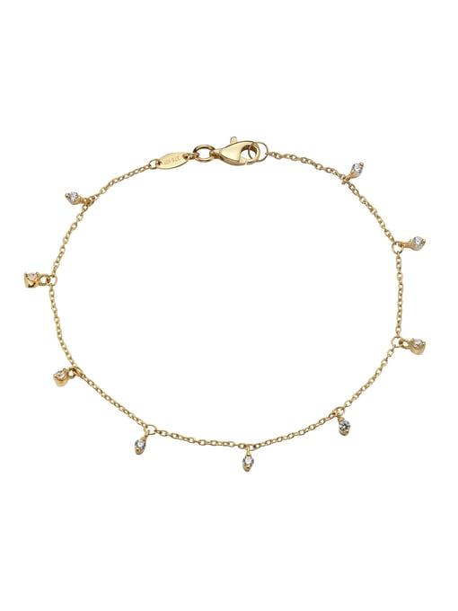 Celesta Gold Armband 375 Gold mit Zirkonia
