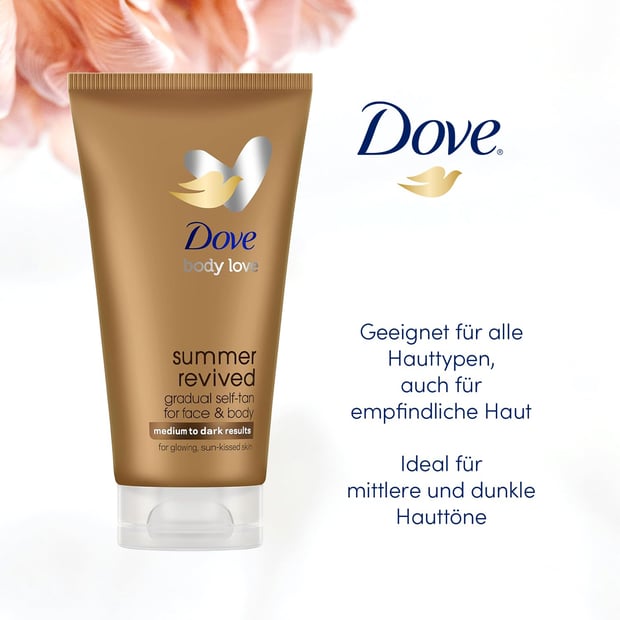 Dove Bodylotion Tanning Medium to Dark, 200 ml
