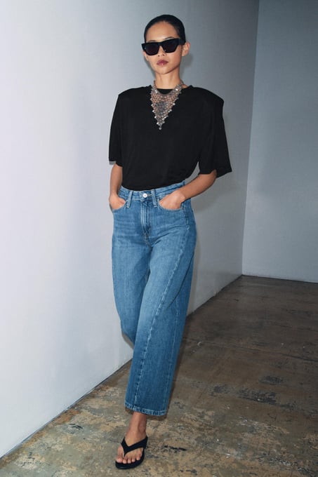 Zara Jeans mit mittelhohem Bund 