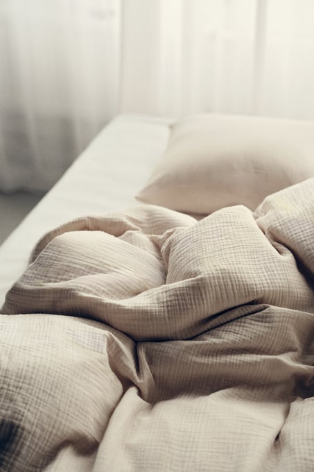 Musselin-Bettwäsche für Einzelbett
