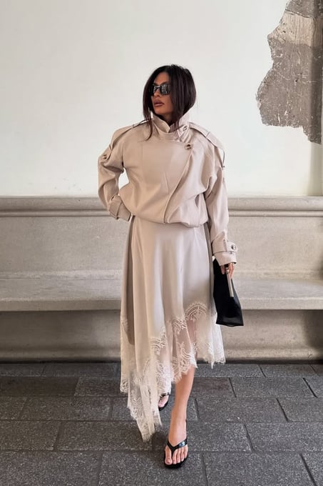 Lace Midi Skirt