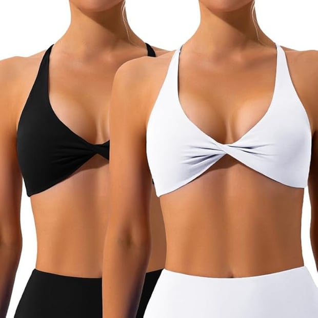 Litthing Women's Backless Sports Bra