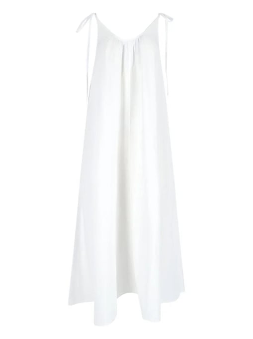 Anine Bing - Midi Linen & Lyocell Dress – White 