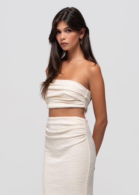 Selene Cotton Top - Beige
