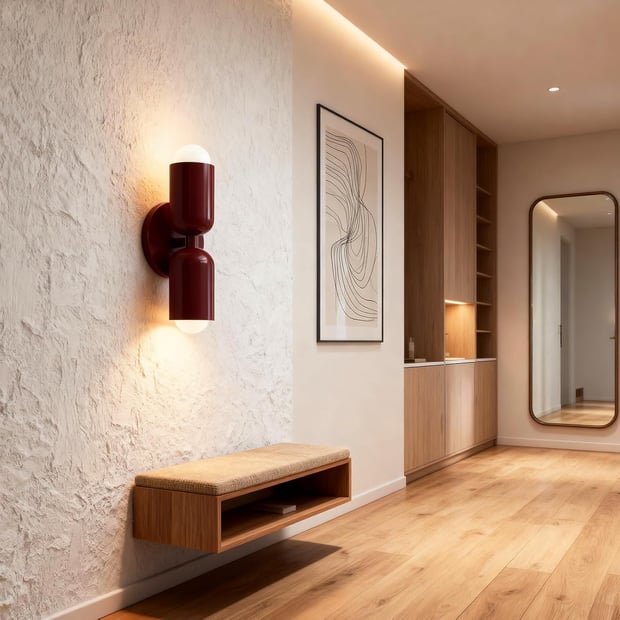 niuniaj Indoor Wall Light, 2 Bulbs, Up and Down Wall Light, Wall Lighting | E27 