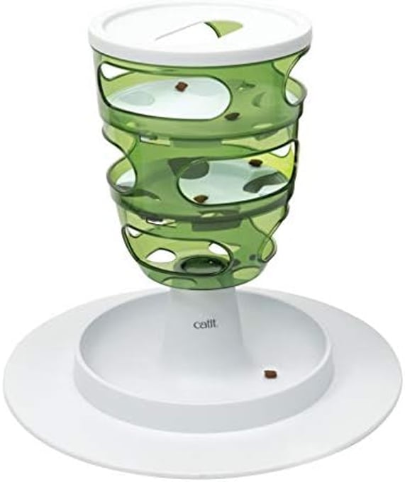 Catit Food Tree Futterbaum, Beschäftigungsspiel für Katzen, interaktives Spielzeug für Katzen, 1 Stück