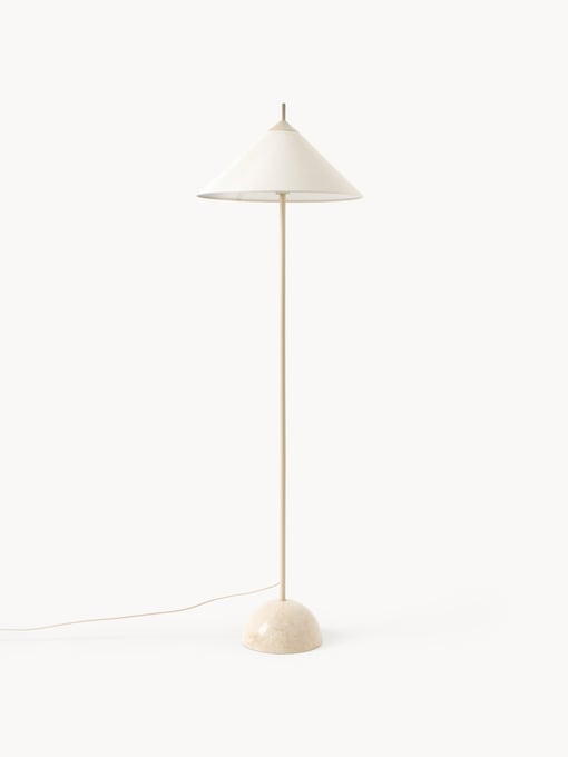 Westwing Stehlampe Vica mit Marmorfuß 