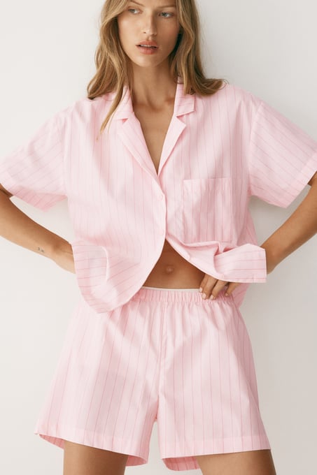 H&M Pyjama mit Oberteil und Shorts