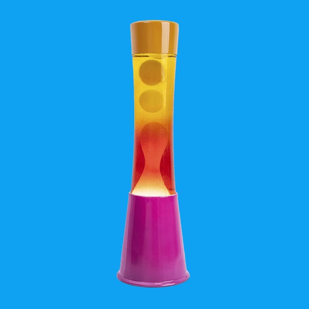 Lava Lampe Fisura "Tower" | Gradient Pink & Orange | Farbenfrohes Highlight