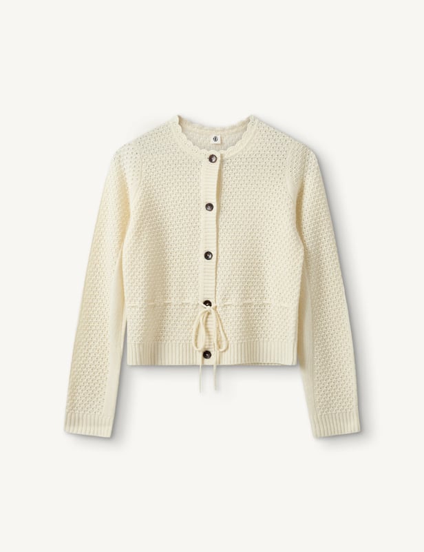 the garment copenhagen Como Belted Cardigan Cream
