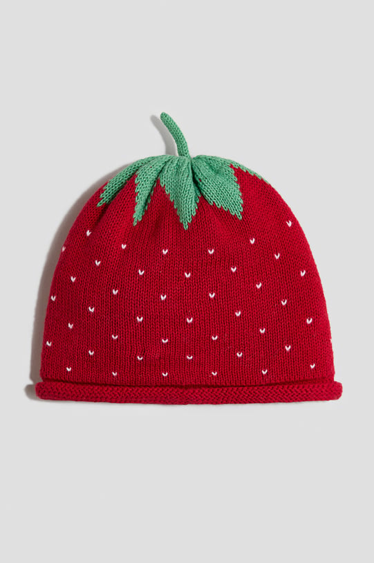 H&M Beanie aus Jacquardstrick - Rot/Erdbeere - Kids