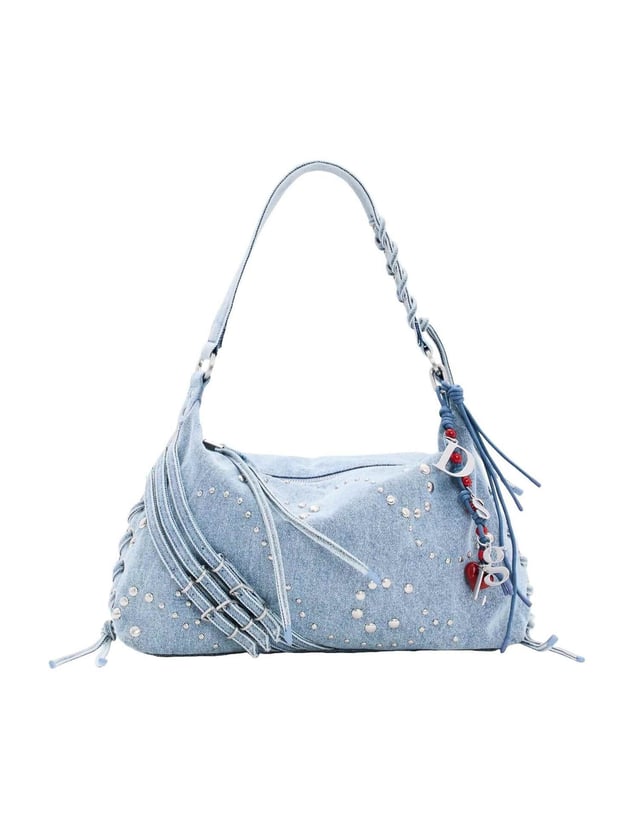 Desigual mittelgroße Denim-Tasche in Blau