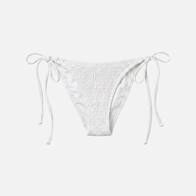 String Bikini Bottom – White
