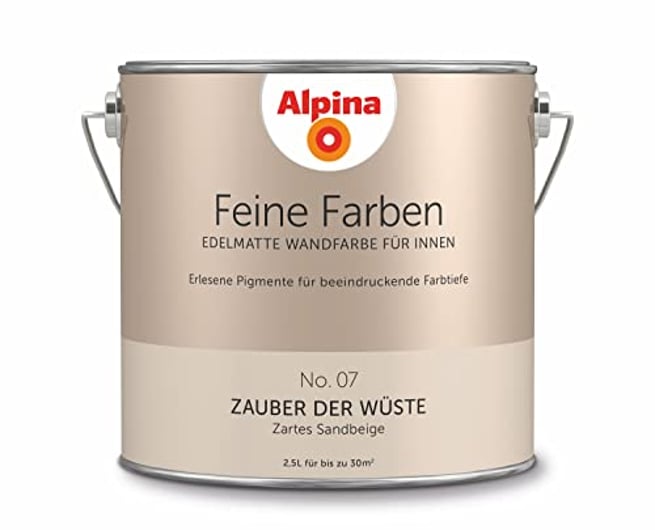 Alpina Feine Farben No. 07 Zauber der Wüste, Edelmatte Wandfarbe, 2,5 L