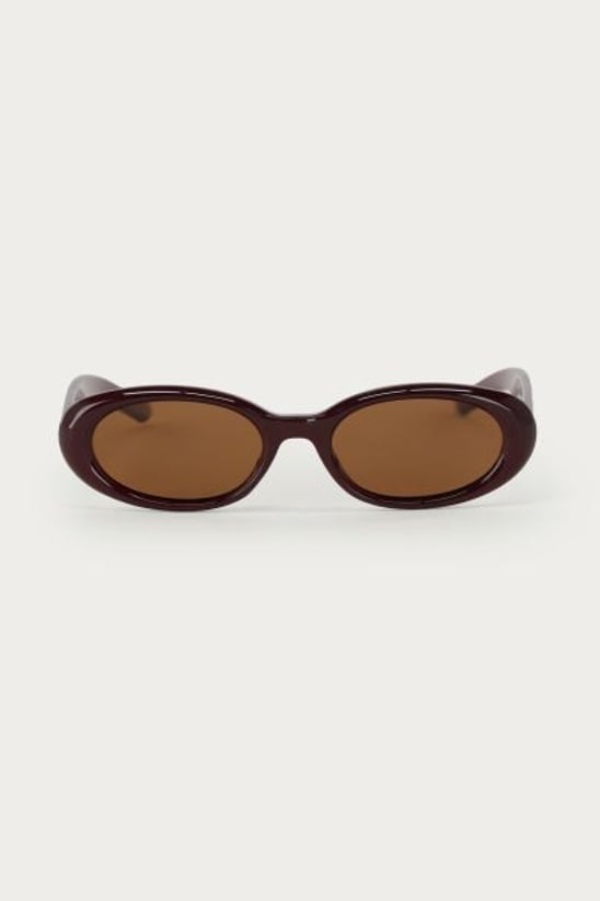 My Jewellery The Jackie burgunderrote ovale Sonnenbrille