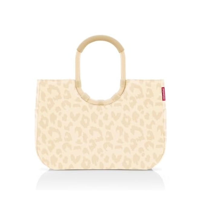 reisenthel loopshopper L leo vanilla, Stabile Tasche mit praktischen Fächern aus recycelten PET-Flaschen, Charmantes und wasserabweisendes Design