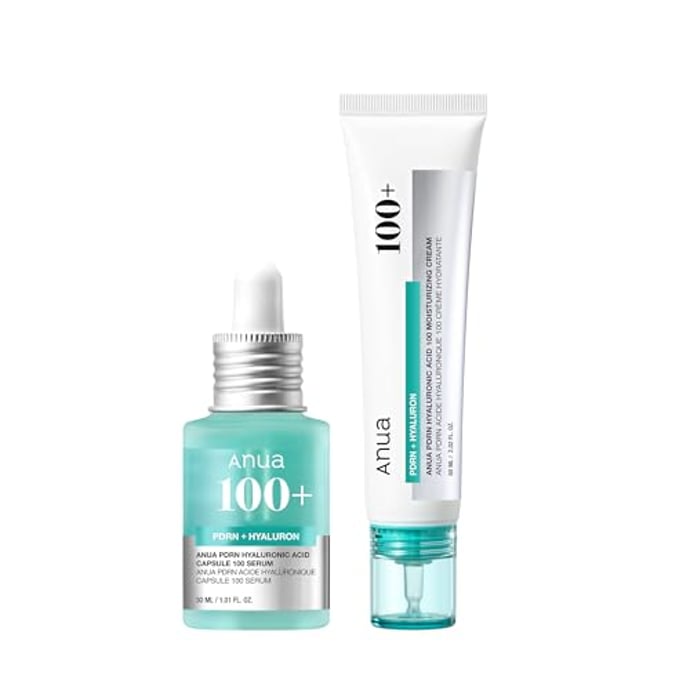 Anua Pdrn Hyaluronic Acid Serum & Moisturizing Cream, Korean Skincare