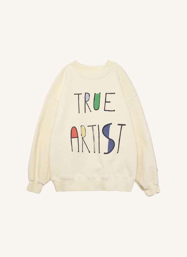 Sweatshirt Nr. 11 Bio-Baumwolle | Blasses Gelb