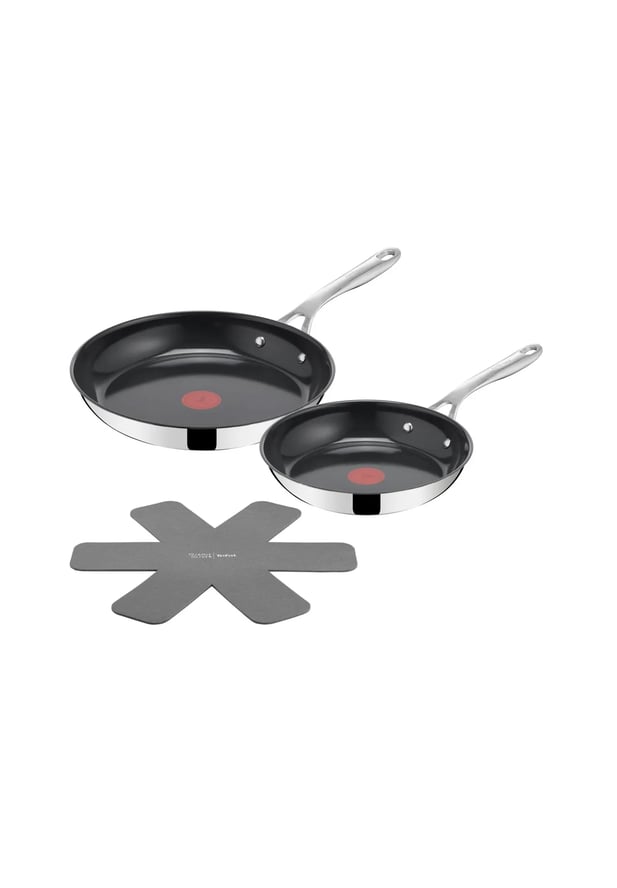 Tefal® Pfannenset "Jamie Oliver", 3-teilig, silber|schwarz, 24/28 CM