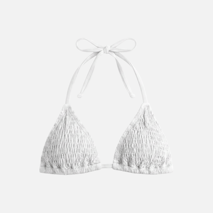 String Bikini Top – White