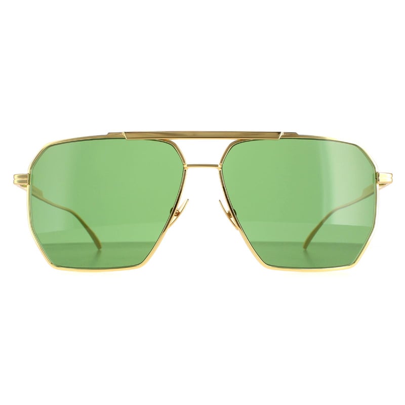 Bottega Veneta Carré Femmes Gold Green BV1012S