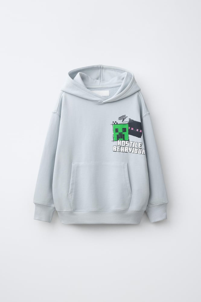 ZARA MINECRAFT © MOJANG AB. KAPUZENPULLOVER