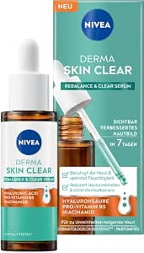 nivea DERMA SKIN CLEAR Rebalance & Clear Serum 30ml