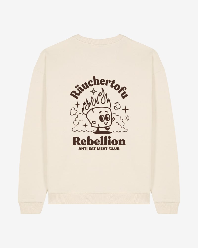 ANTI EAT MEAT CLUB Räuchertofu Rebellion Oversized Organic Sweatshirt