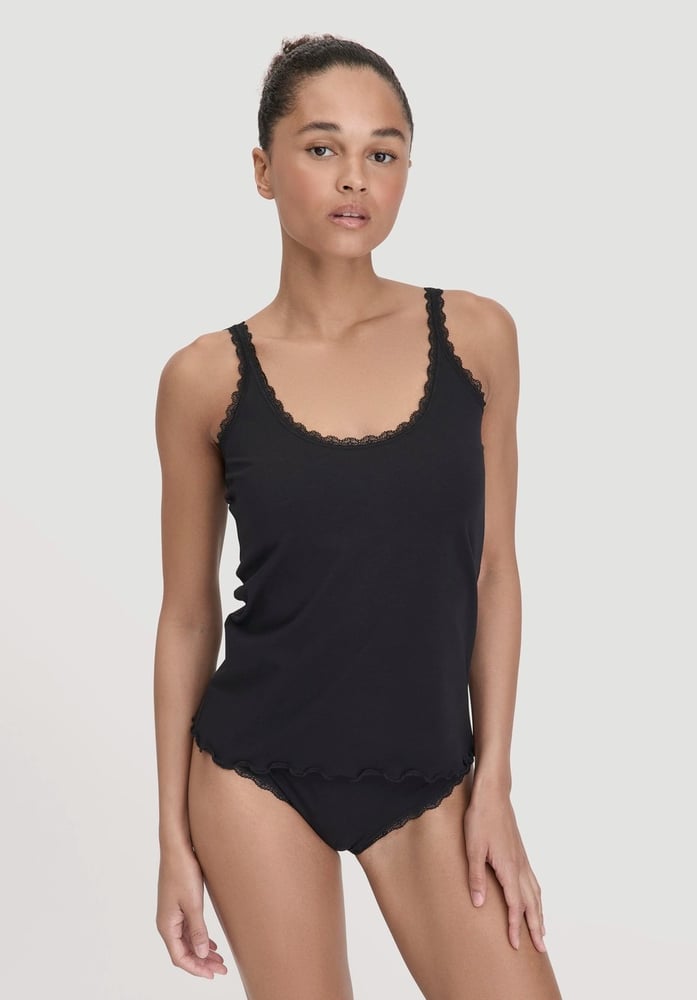 Tanktop COTTON FEEL LACE aus Bio-Baumwolle