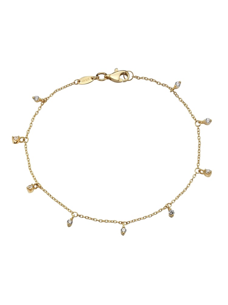Celesta Gold Armband 375 Gold mit Zirkonia