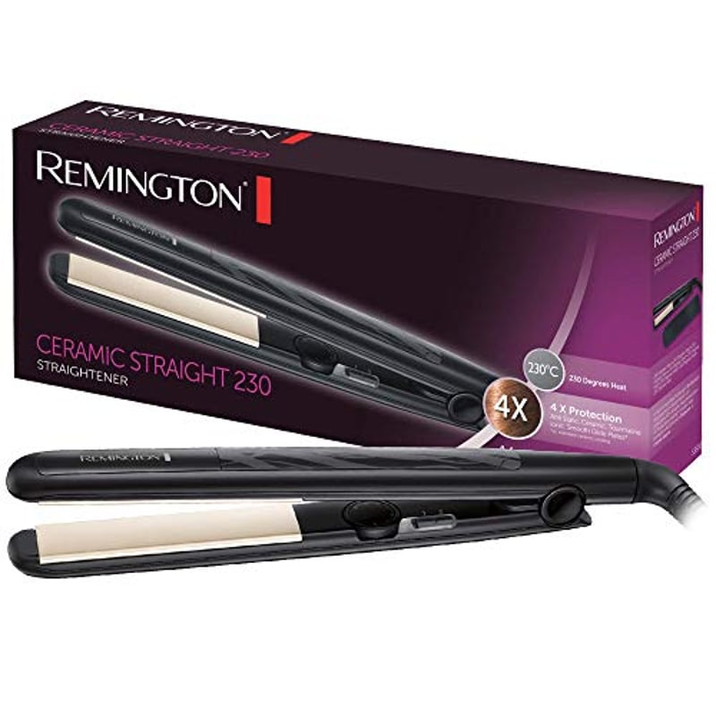 Remington Glätteisen Ceramic Straight, 4-facher Anti-Frizz Schutz, Haarglätter S3500