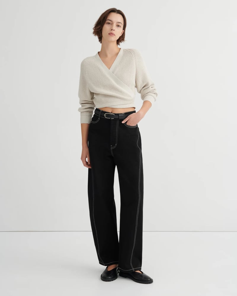 Kowtow Composure Cardigan - Oat Melange