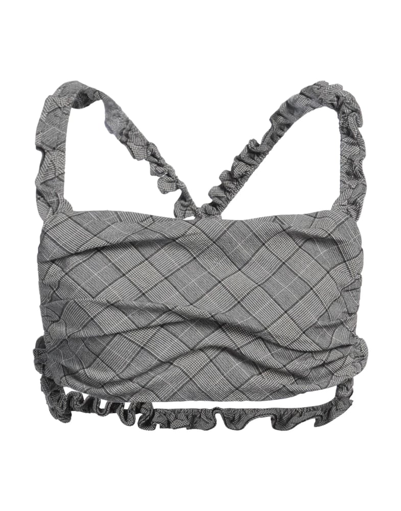 GANNI Top Braungrau Damen