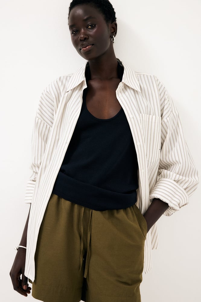 Cotton Loop Detail Shirt