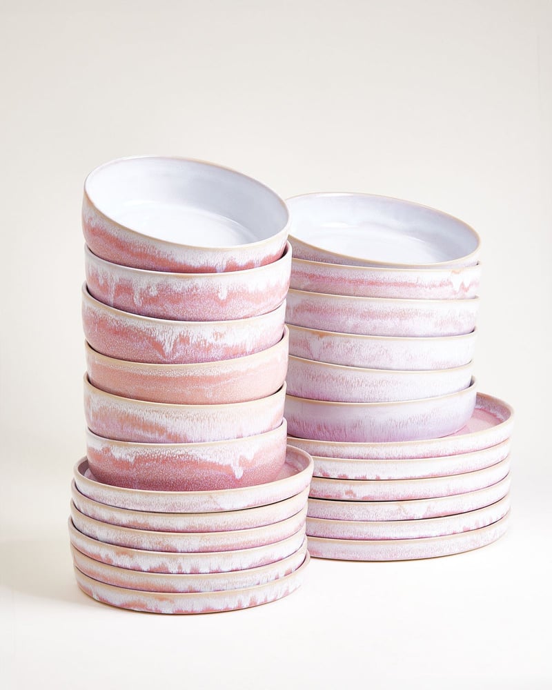 Motel a Miio Cordoama Geschirr-Set modern rosé 24-teilig