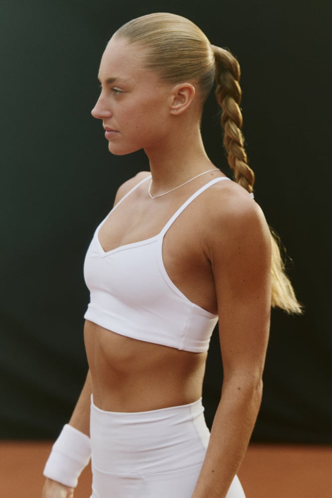 H&M Sport-BH mit SoftMove™ Medium Support- Weiß