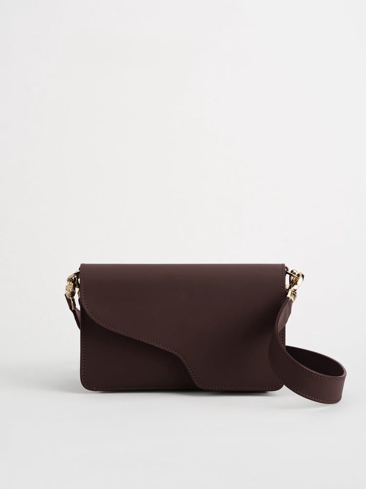 ATP Atelier Assisi Walnut Leather Shoulder Bag