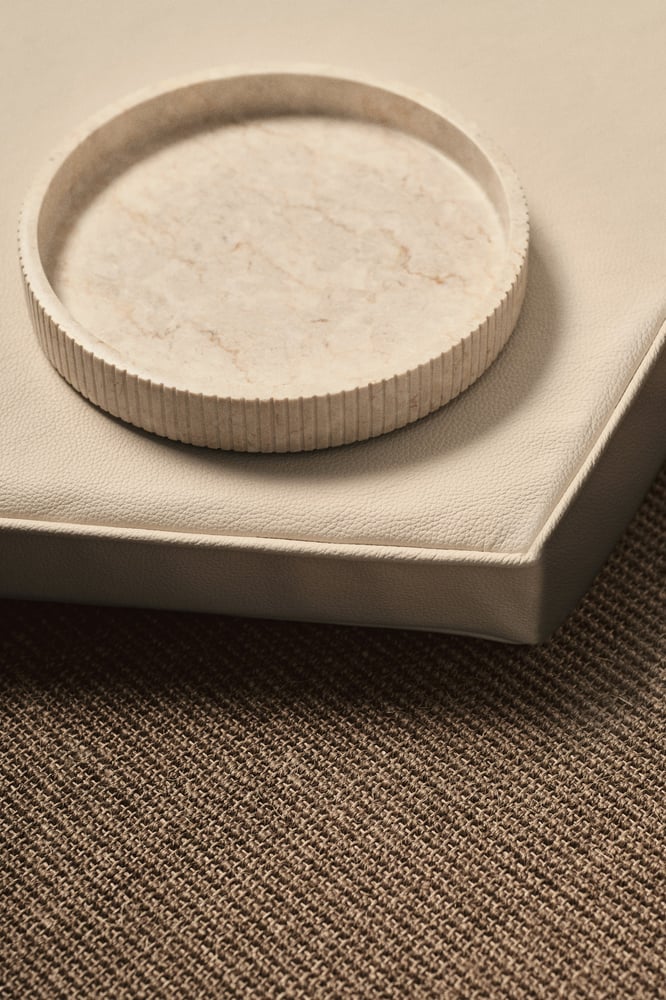 H&M Rundes Marmortablett - Hellbeige