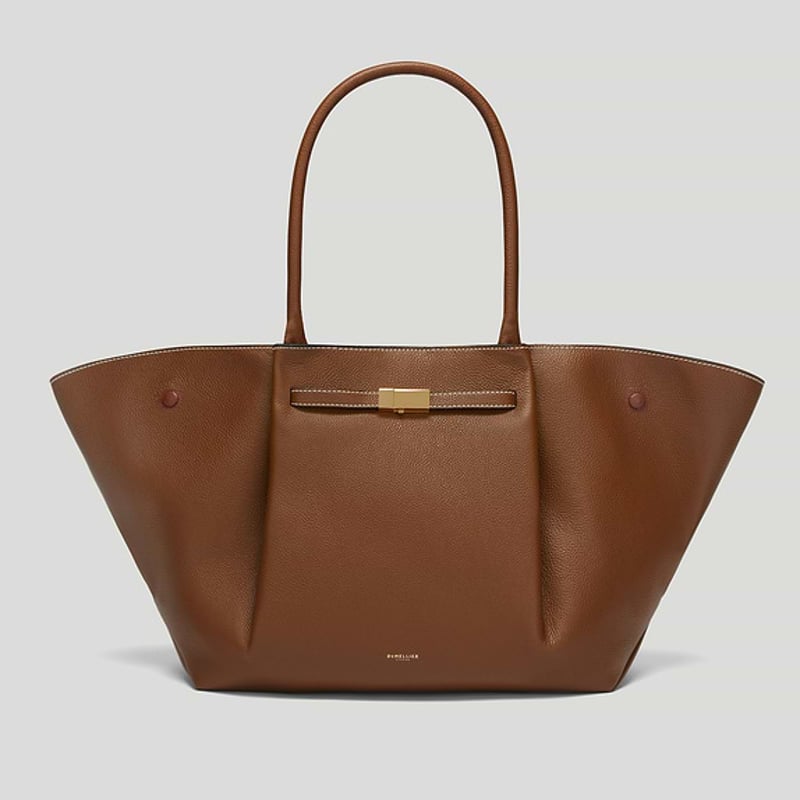 DeMellier The New York Tan genarbt mit Ecru-Naht