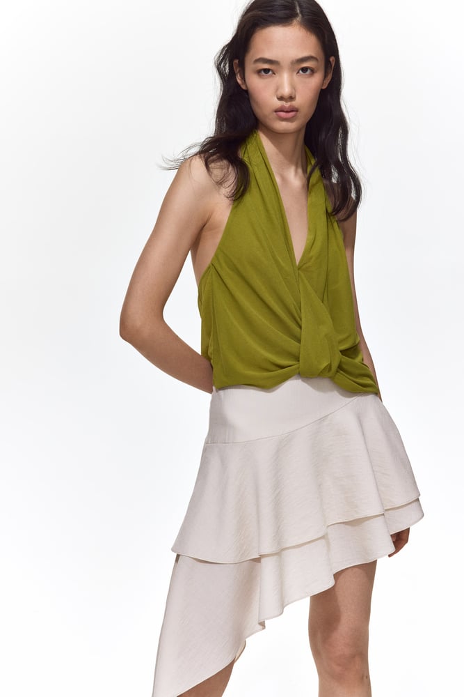 H&M Neckholder-Top mit Twistdetail